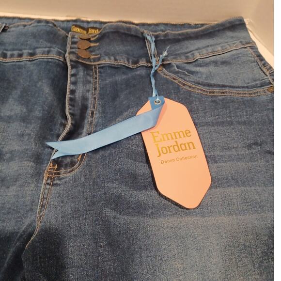 NEW Emme Jordan Women's Blue Jeans Pants Plus Size 20 - Picture 4 of 7
